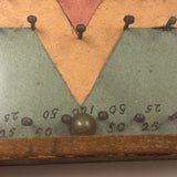 Folk Art Rocking Plinko Type Game with Paper Star Ground