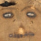 Much Loved c. Late 19th Century Linen Rag Doll with Hand-painted Face and Tailored Wool Trousers