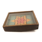 Folk Art Rocking Plinko Type Game with Paper Star Ground