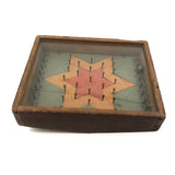 Folk Art Rocking Plinko Type Game with Paper Star Ground