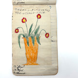 Wilma Powlesland's Memo Pad With Marvelous Drawings by Genleve Baldyga, East Syracuse, NY