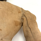 Much Loved c. Late 19th Century Linen Rag Doll with Hand-painted Face and Tailored Wool Trousers