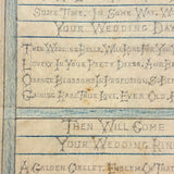 Some Time, in Some Way, Will Come Your Wedding Day, Handmade Friendship Token of Sorts with Fabulous Fancy Lettering