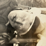 Passed Out, 1931, Evocative Annotated Snapshot Portrait