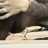 Passed Out, 1931, Evocative Annotated Snapshot Portrait