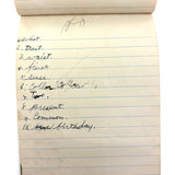 Wilma Powlesland's Memo Pad With Marvelous Drawings by Genleve Baldyga, East Syracuse, NY