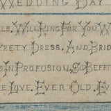 Some Time, in Some Way, Will Come Your Wedding Day, Handmade Friendship Token of Sorts with Fabulous Fancy Lettering