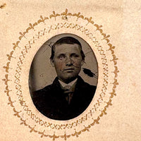 1860s Gem Tintype Album, 28 + 2, with Sailors, Soldiers, Sisters, Wounded, From Jaffrey, NH Estate