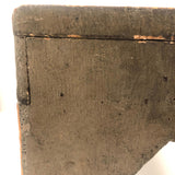 Excellent Antique Primitive Green-Gray Painted Stool