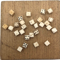 Lot of 28 of the Tiniest Bone Dice I’ve Ever Seen