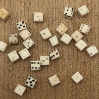 Lot of 28 of the Tiniest Bone Dice I’ve Ever Seen