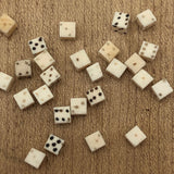 Lot of 28 of the Tiniest Bone Dice I’ve Ever Seen