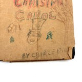 Brown Paper Wrapped Little Leather Library Copy of The Christmas Carol, 1920s