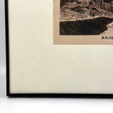 Rainbow Arch,  Antique Landscape Watercolor, Framed as Found