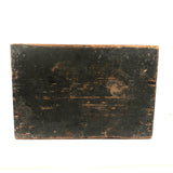 Excellent Antique Primitive Green-Gray Painted Stool