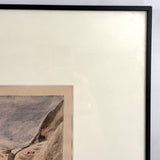 Rainbow Arch,  Antique Landscape Watercolor, Framed as Found