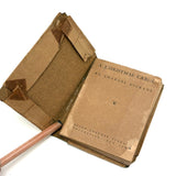 Brown Paper Wrapped Little Leather Library Copy of The Christmas Carol, 1920s
