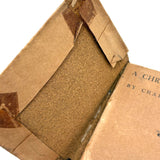 Brown Paper Wrapped Little Leather Library Copy of The Christmas Carol, 1920s