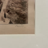 Rainbow Arch,  Antique Landscape Watercolor, Framed as Found