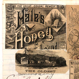 One Last Notebook Page with Cipher Writing (and God Loves You + Clippings on Reverse), 1887