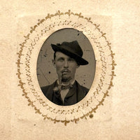 1860s Gem Tintype Album, 28 + 2, with Sailors, Soldiers, Sisters, Wounded, From Jaffrey, NH Estate