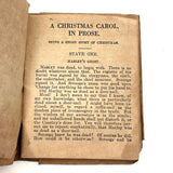 Brown Paper Wrapped Little Leather Library Copy of The Christmas Carol, 1920s