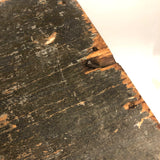 Excellent Antique Primitive Green-Gray Painted Stool