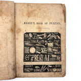 Merry's Book of Puzzles, 1856, with Many Rebuses (and other fun things)