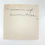 "Maureen on Roof, Summer of 1954 or 3," Super Sharp and Beautifully Composed Snapshot