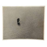 Lone Clam Digger in Knee Deep Water, Existential (And Zen) Feeling Paper Print Photo