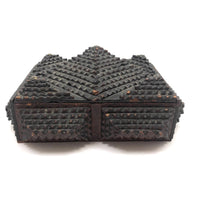 Sculptural Old Chip Carved Tramp Art Box