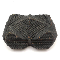 Sculptural Old Chip Carved Tramp Art Box