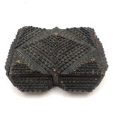 Sculptural Old Chip Carved Tramp Art Box