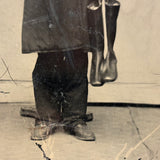 Man with Cigar and Rubber Boots (and Hand in Pocket and Lonely Column), 19th Century Half Plate Tintype