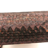 Sculptural Old Chip Carved Tramp Art Box