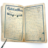 SOLD C. Mid 19th Century German Manuscript Devotional with Fraktur Lettering and Amazing Drawings