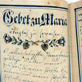 SOLD C. Mid 19th Century German Manuscript Devotional with Fraktur Lettering and Amazing Drawings