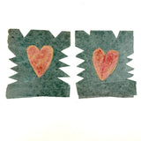 Charming Little Pair of Pennsylvania  Cut Paper Valentines hi