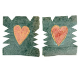 Charming Little Pair of Pennsylvania  Cut Paper Valentines hi