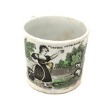 Playing with Pompey c. 1830s Staffordshire Child’s Mug