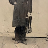 Man with Cigar and Rubber Boots (and Hand in Pocket and Lonely Column), 19th Century Half Plate Tintype