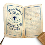 SOLD C. Mid 19th Century German Manuscript Devotional with Fraktur Lettering and Amazing Drawings