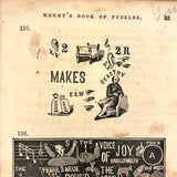 Merry's Book of Puzzles, 1856, with Many Rebuses (and other fun things)