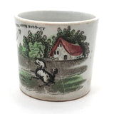 Playing with Pompey c. 1830s Staffordshire Child’s Mug