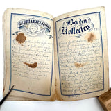 SOLD C. Mid 19th Century German Manuscript Devotional with Fraktur Lettering and Amazing Drawings