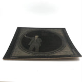 Unusual Antique Mounted Occupational Photo, Presumed Steel Worker