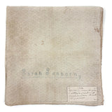Handwoven and Embroidered Textile by Sarah Sanborn (NH, 1732-1792) with Family Note