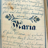 SOLD C. Mid 19th Century German Manuscript Devotional with Fraktur Lettering and Amazing Drawings