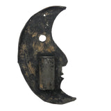 Cut Tin Folk Art Crescent Moon Match Holder