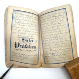 SOLD C. Mid 19th Century German Manuscript Devotional with Fraktur Lettering and Amazing Drawings